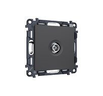 Комплект механизма TV розетки оконечной экранированной 5-1000MHz 3dB ALFA мягкое касание QUANT (AP9130, VM199) Ambrella Volt MA913005_AMB