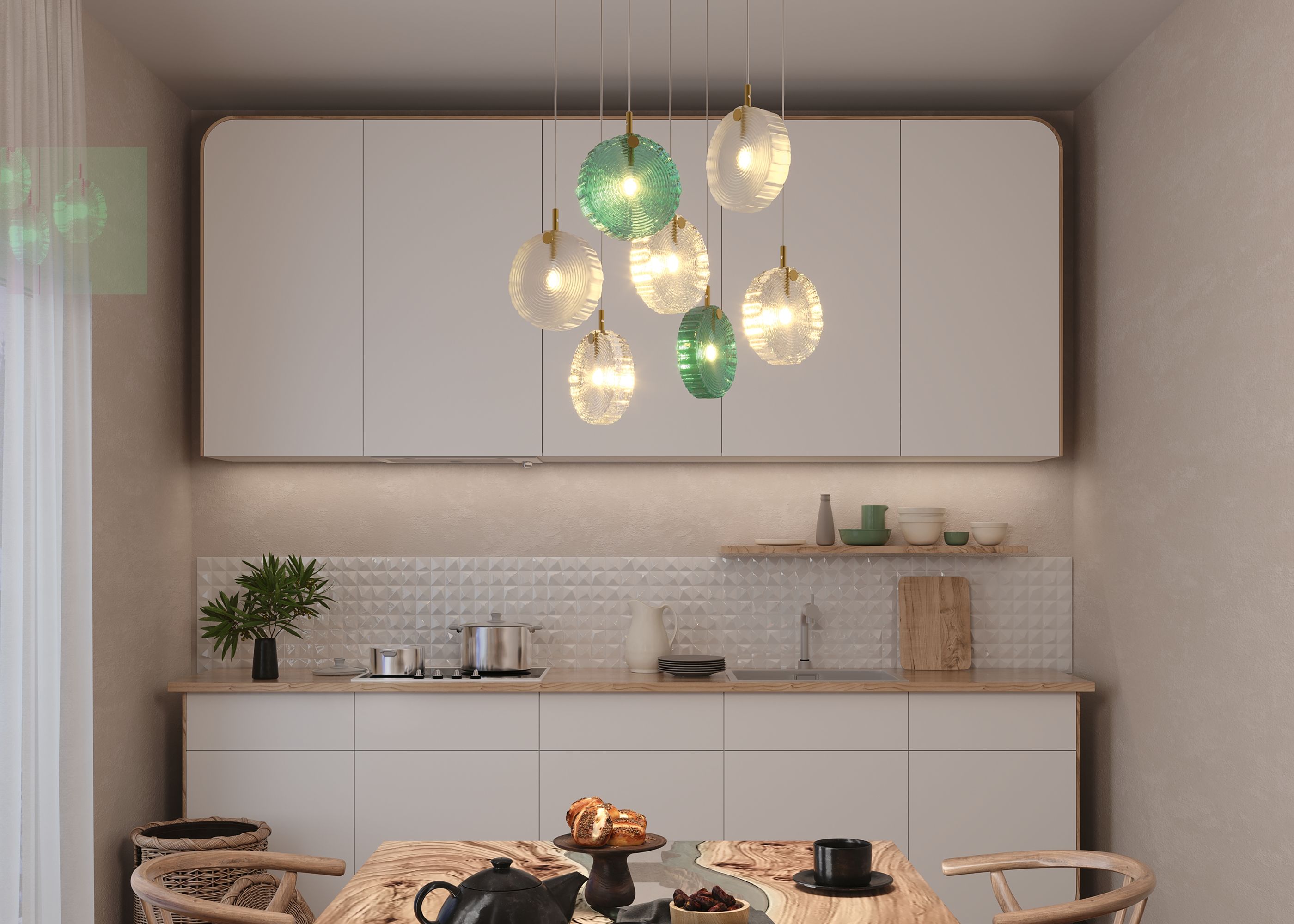 Подвесной светильник Maytoni Frozen MOD254PL-07BS_MY