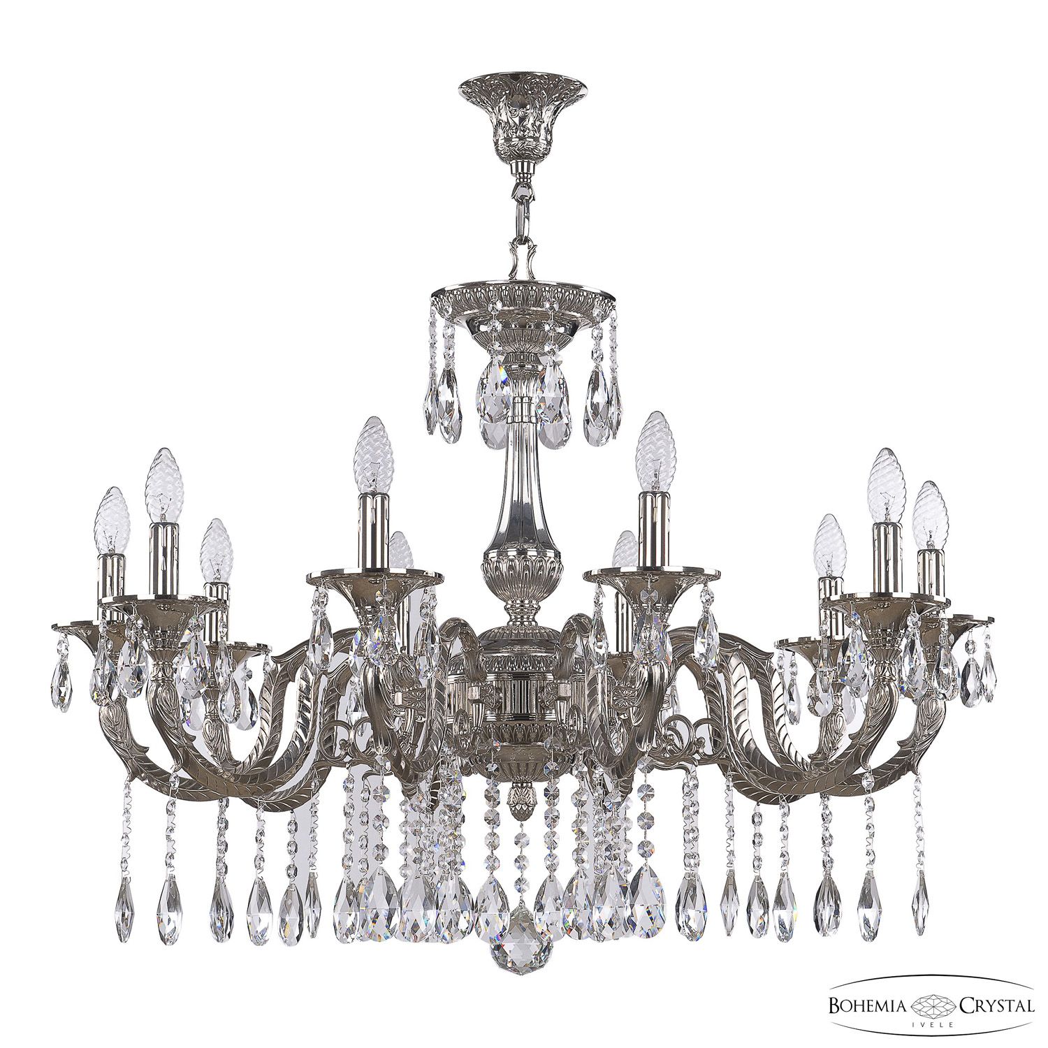 

Хрустальная люстра Bohemia Ivele Crystal 73122/10/300 A Ni, 73122/10/300 A Ni