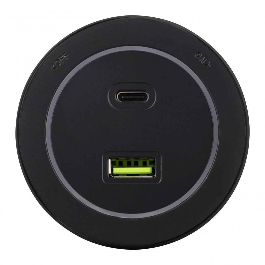 Трековая розетка Arte Milano track-sockets 399731TS/USB-Type-C Black