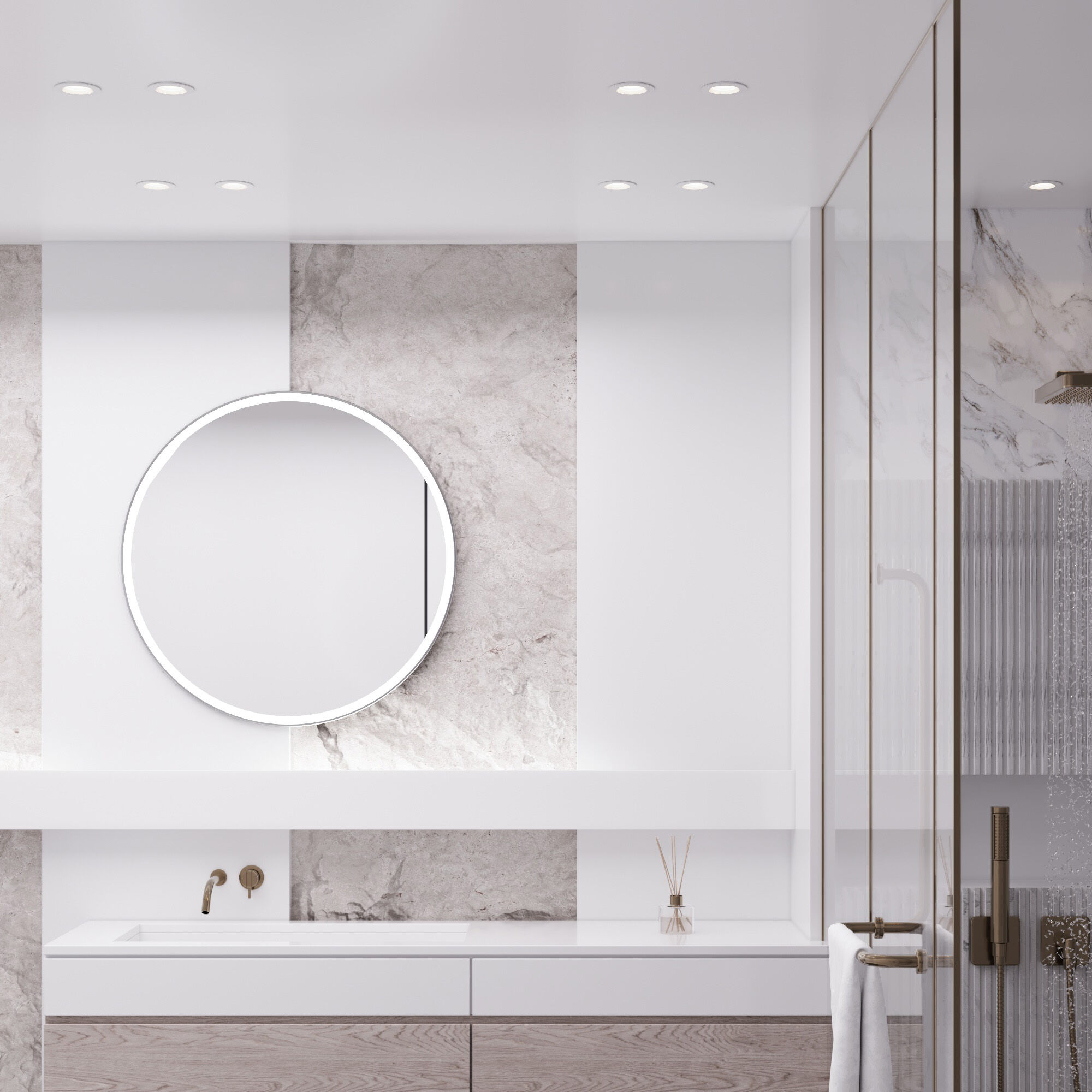 Встраиваемый светильник влагозащитный Elektrostandard City a070142_ES