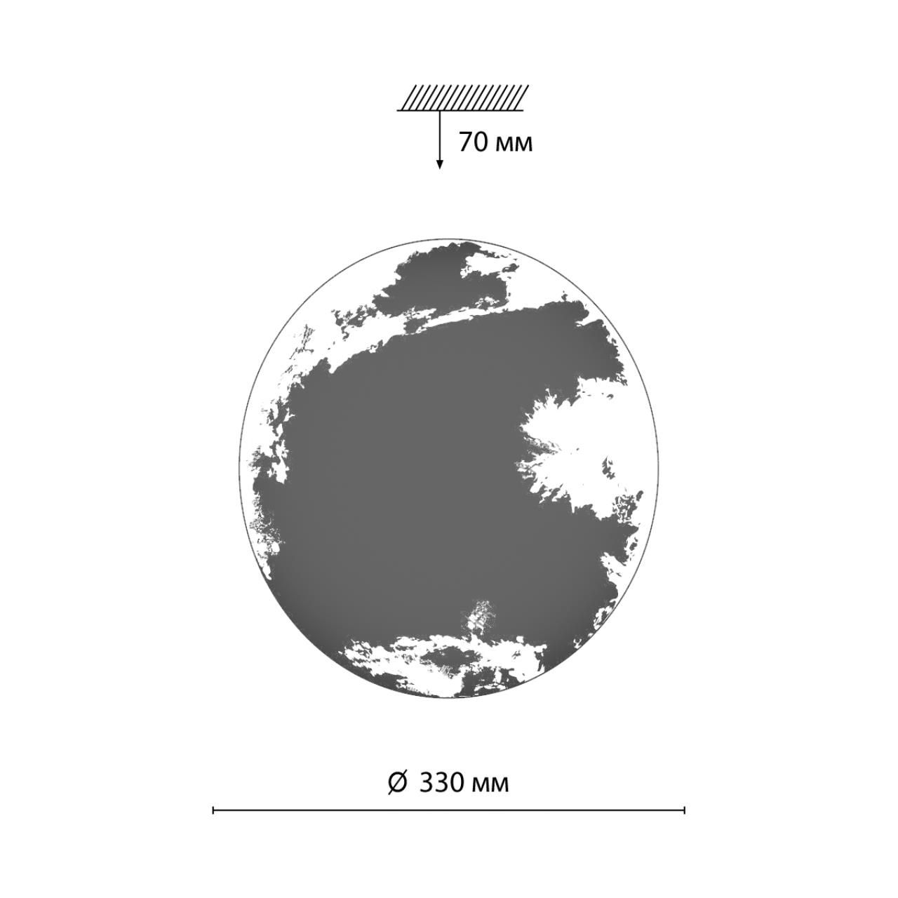 Настенно-потолочный светильник Sonex SPACE 3085/CL_Sonex