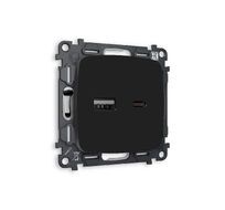 Розетка Ambrella Volt OMEGA 2USB A+C 20W быстрая зарядка QUANT MO811010_AMB