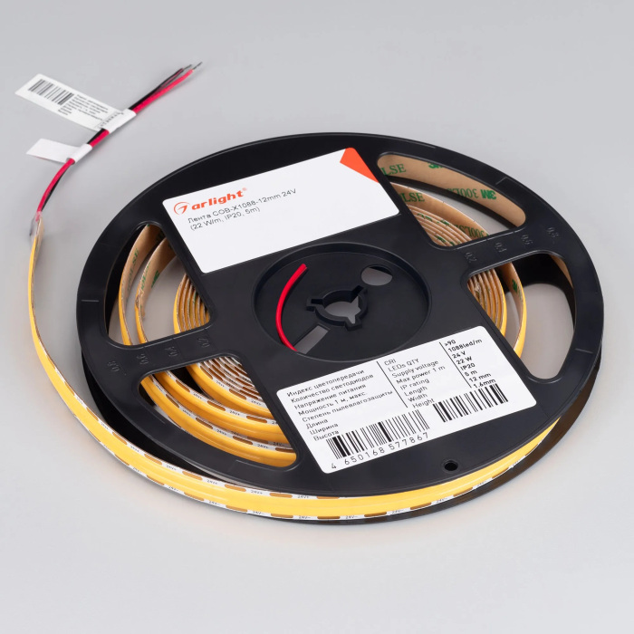 Светодиодная лента Arlight COB-X1088-12mm 24V 6000K 22W 046929_ARL