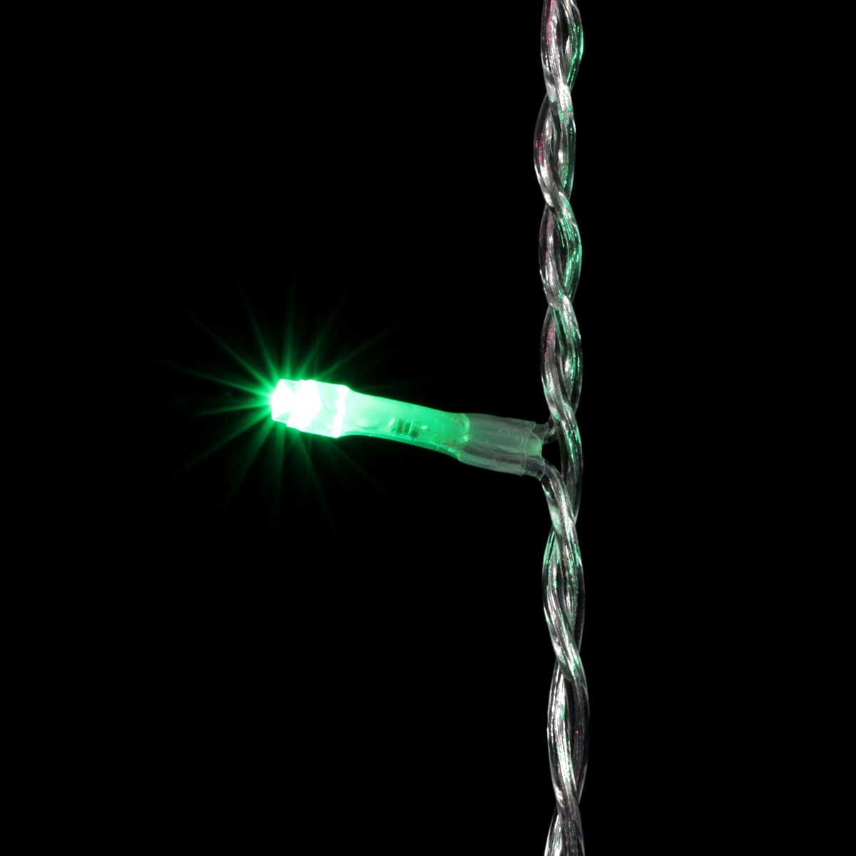 Гирлянда Занавес 2 x 2 м Разноцветный с Мерцанием Белого Диода 220В, 400 LED, Провод Прозрачный ПВХ, IP54 PCL402BLW-10-2M
