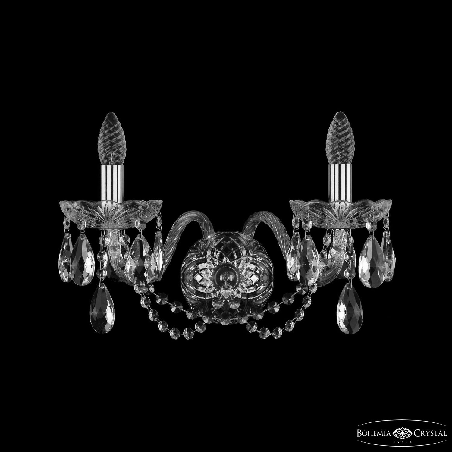 Бра Bohemia Ivele Crystal 1402B/2/195/XL Ni_BI