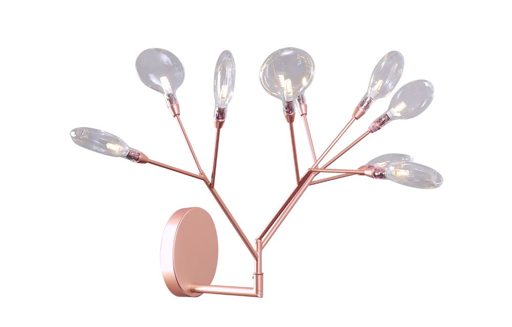 Бра Crystallux EVITA EVITA AP9 COPPER/TRANSPARENT