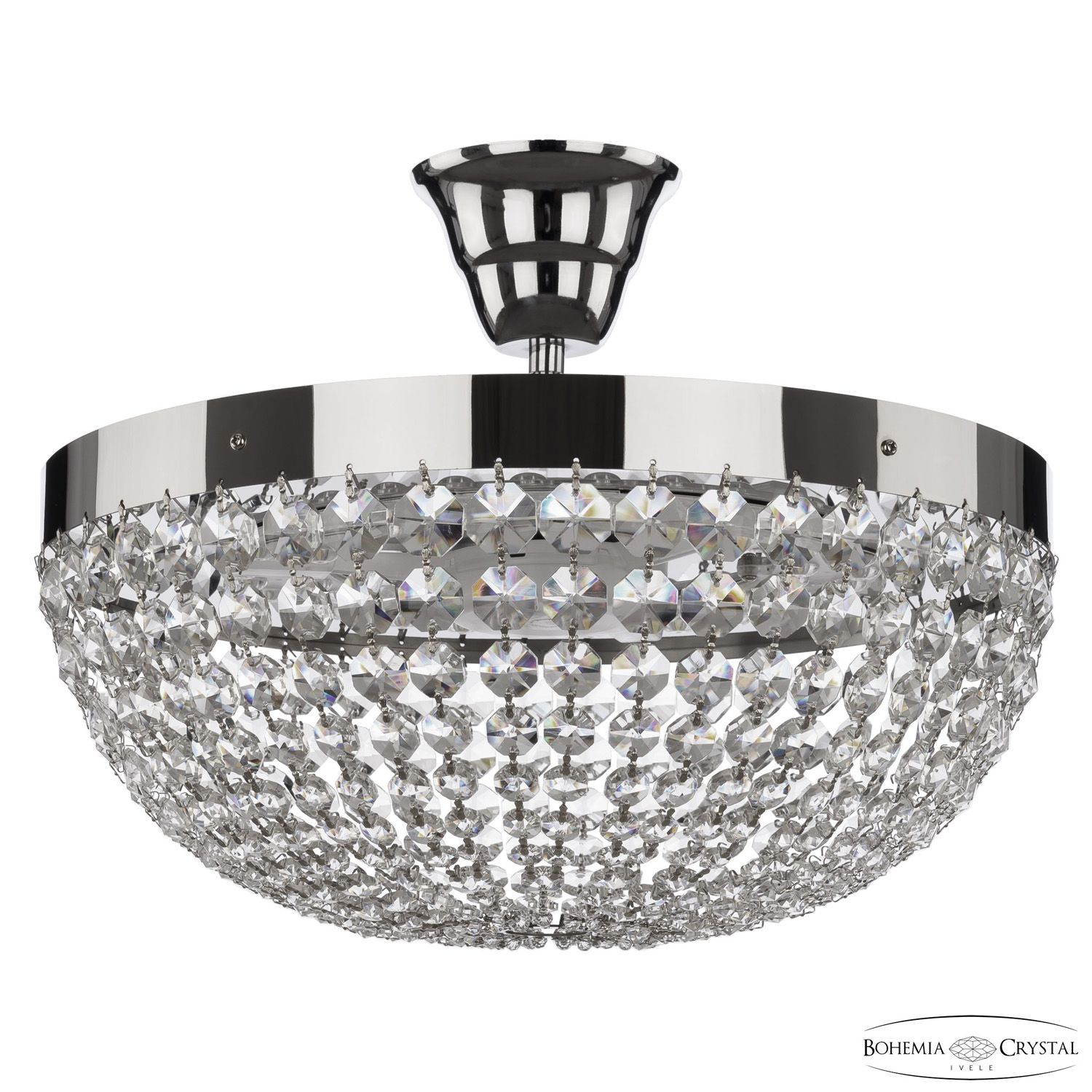 Хрустальная люстра Bohemia Ivele Crystal 19291/35NZ/LED-DIM Ni_BI