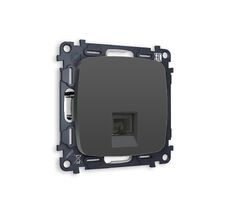 Розетка компьютерная Ambrella Volt OMEGA мягкое касание RJ-45(8P8C) с защитной шторкой QUANT MO912010_AMB