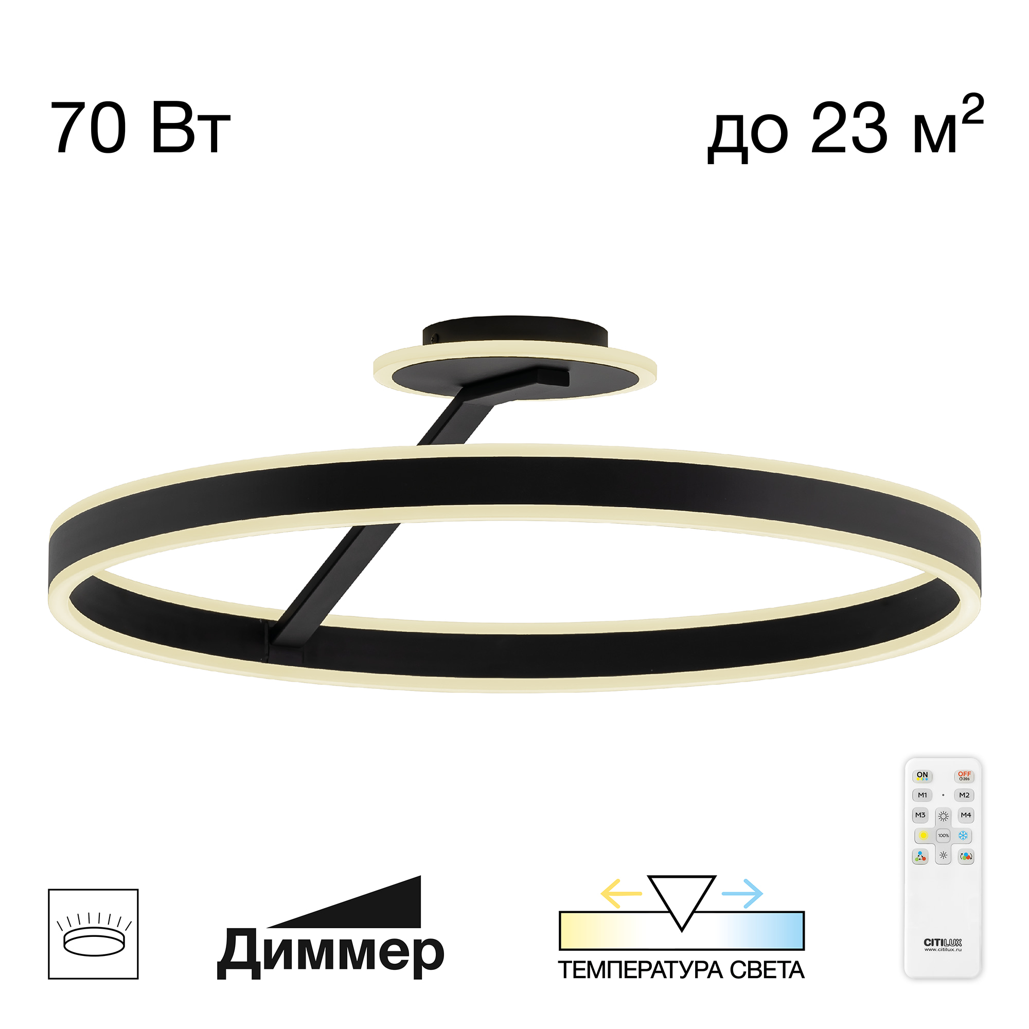 Потолочная люстра Citilux Дуэт CL719761