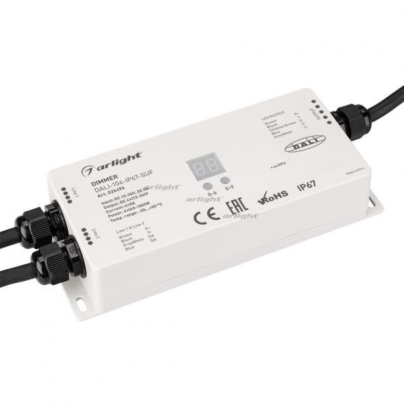 

INTELLIGENT ARLIGHT Диммер DALI-104-IP67-SUF (12-36V, 4x5A) 026496, 026496