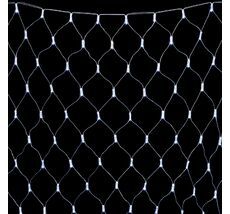 Светодиодная Сеть с Колпачком 2 x 2 м Белая 220В, 256 LED, Провод Прозрачный ПВХ, IP65 NTL256CAP-10-2W