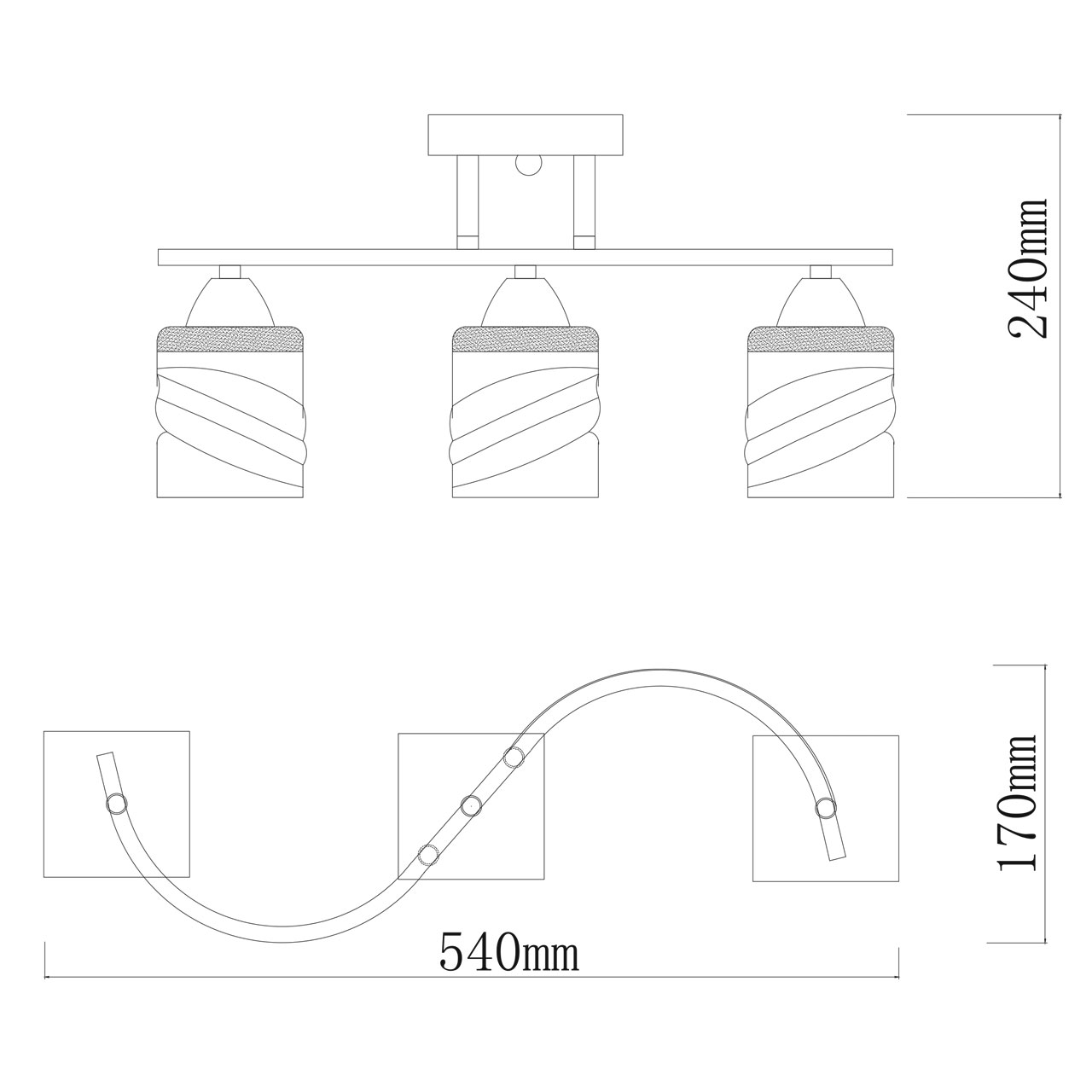 Потолочная люстра De Markt Тетро 673017003_MW