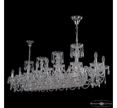 Хрустальная люстра Bohemia Ivele Crystal 1453/18/195/1500 Ni_BI