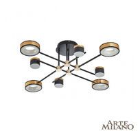 Потолочная люстра Arte Milano Ferrara 272040/8 BK/GD