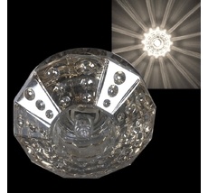 Точечный светильник круглый Sneha 7192/H G9 CR+YL_SN