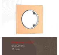 Рамка из алюминия на 1 пост Arte Milano 502.11-1.pink
