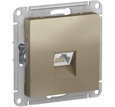 Розетка встраиваемая Ethernet RJ-45 (шампань) Systeme Electric ATN000583