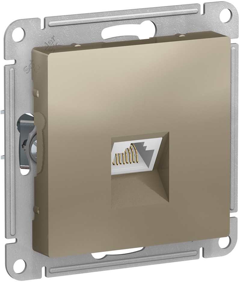 Розетка встраиваемая Ethernet RJ-45 (шампань) Systeme Electric ATN000583