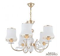 Подвесная люстра Arte Milano Florentina 301097/5 Wh/Gd