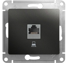 Розетка встраиваемая Ethernet RJ-45 (антрацит) Systeme Electric GSL000781K