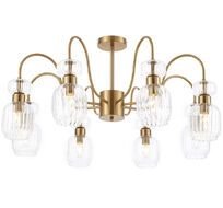 Потолочная люстра на штанге 1141/8PL E14*60W Antigue copper/Clear Escada 1141/8PL Clear_ESC