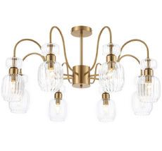 Потолочная люстра на штанге 1141/8PL E14*60W Antigue copper/Clear Escada 1141/8PL Clear_ESC