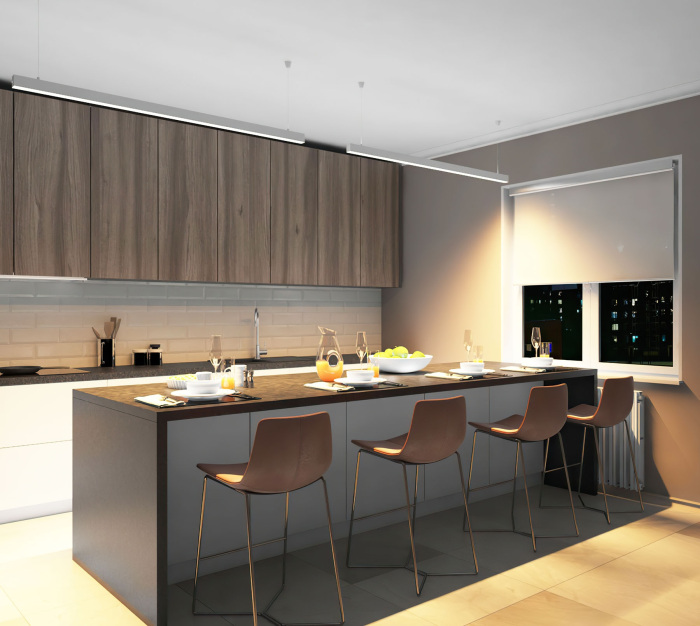 Подвесной светильник Denkirs линейный DK9153-WH