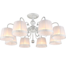 Потолочная люстра хрустальная на штанге Omnilux OML-54117-08