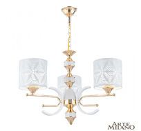 Подвесная люстра Arte Milano Florentina 302097/3 Wh/Gd