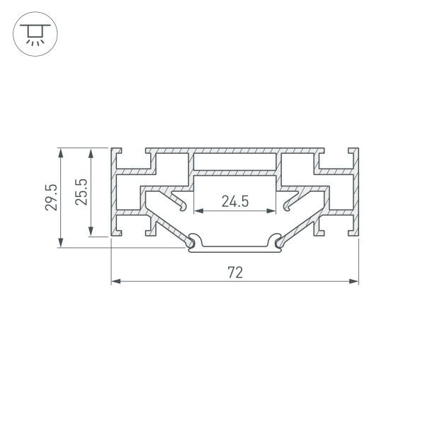 Профиль Arlight STRETCH 040060_ARL