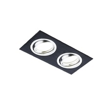 Встраиваемый светильник Ambrella light Alum A601/2 BK_AMB