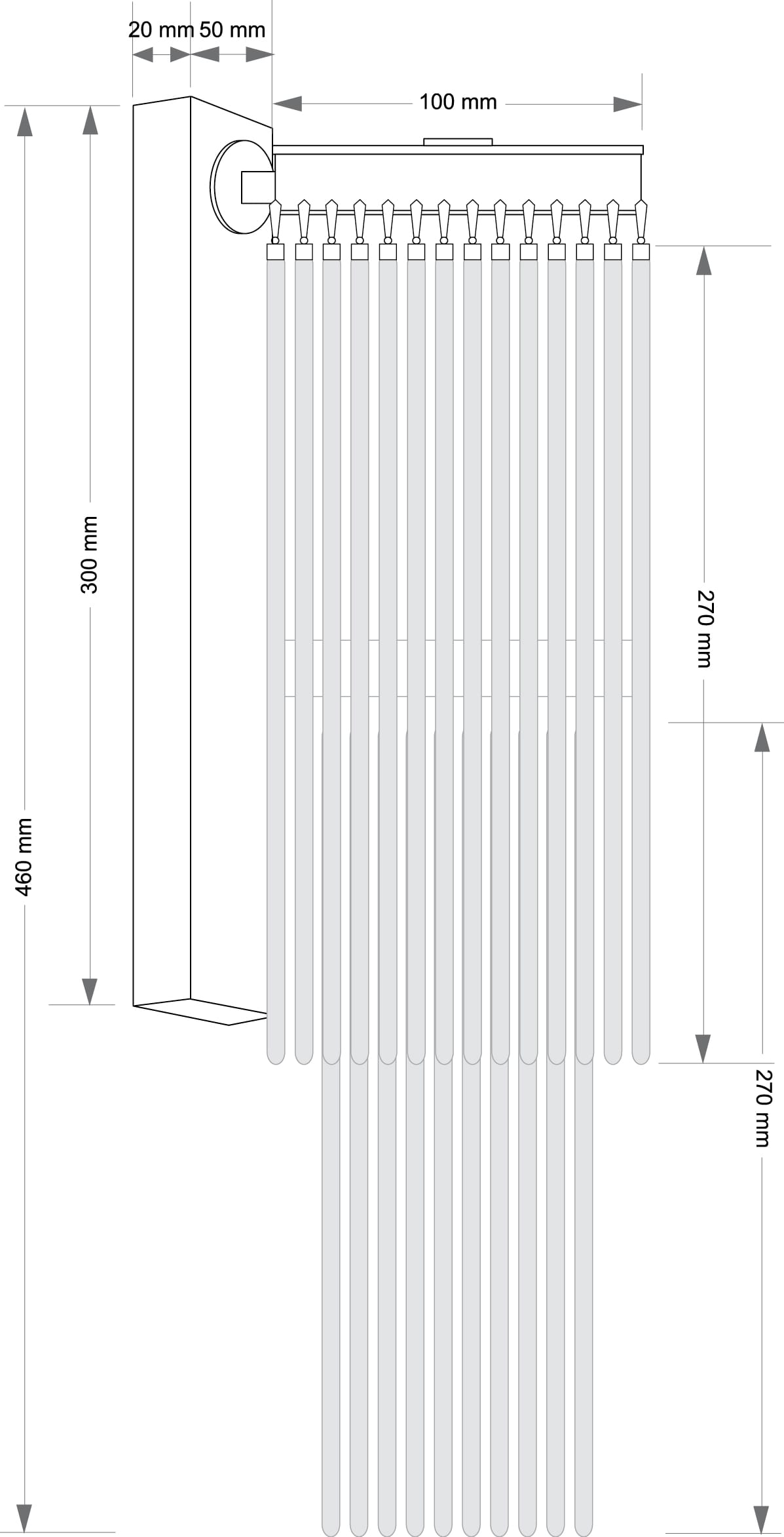 Настенный светильник Kutek FILAGO FIL-K-1(Z)100/270