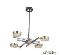 Подвесная люстра на штанге Arte Milano Ferrara 271279/4 NI/GD