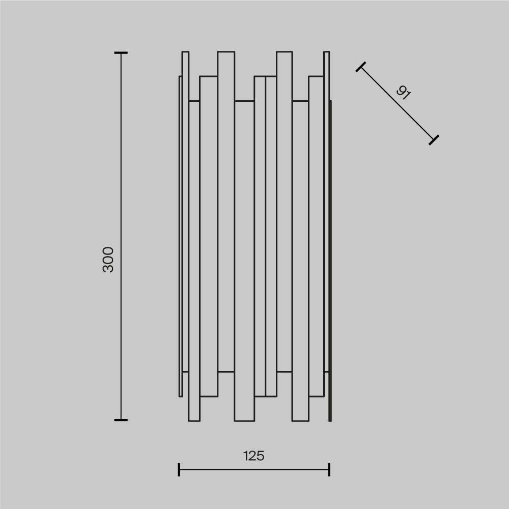 Настенный светильник Maytoni Coliseo MOD136WL-01BS_MY