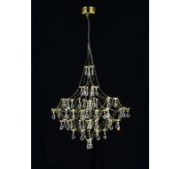 Подвесная люстра светодиодная с пультом и хрустальными подвесками Asfour MyFar MR2642-66P-50AD
