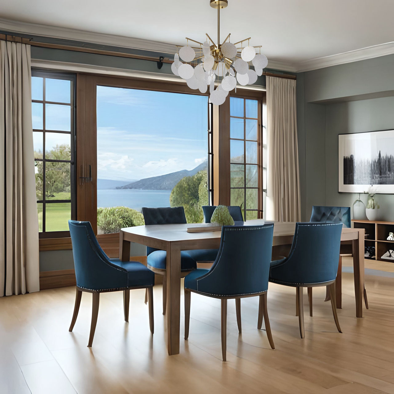 Подвесная люстра на штанге De City Бриз 111017206_MW