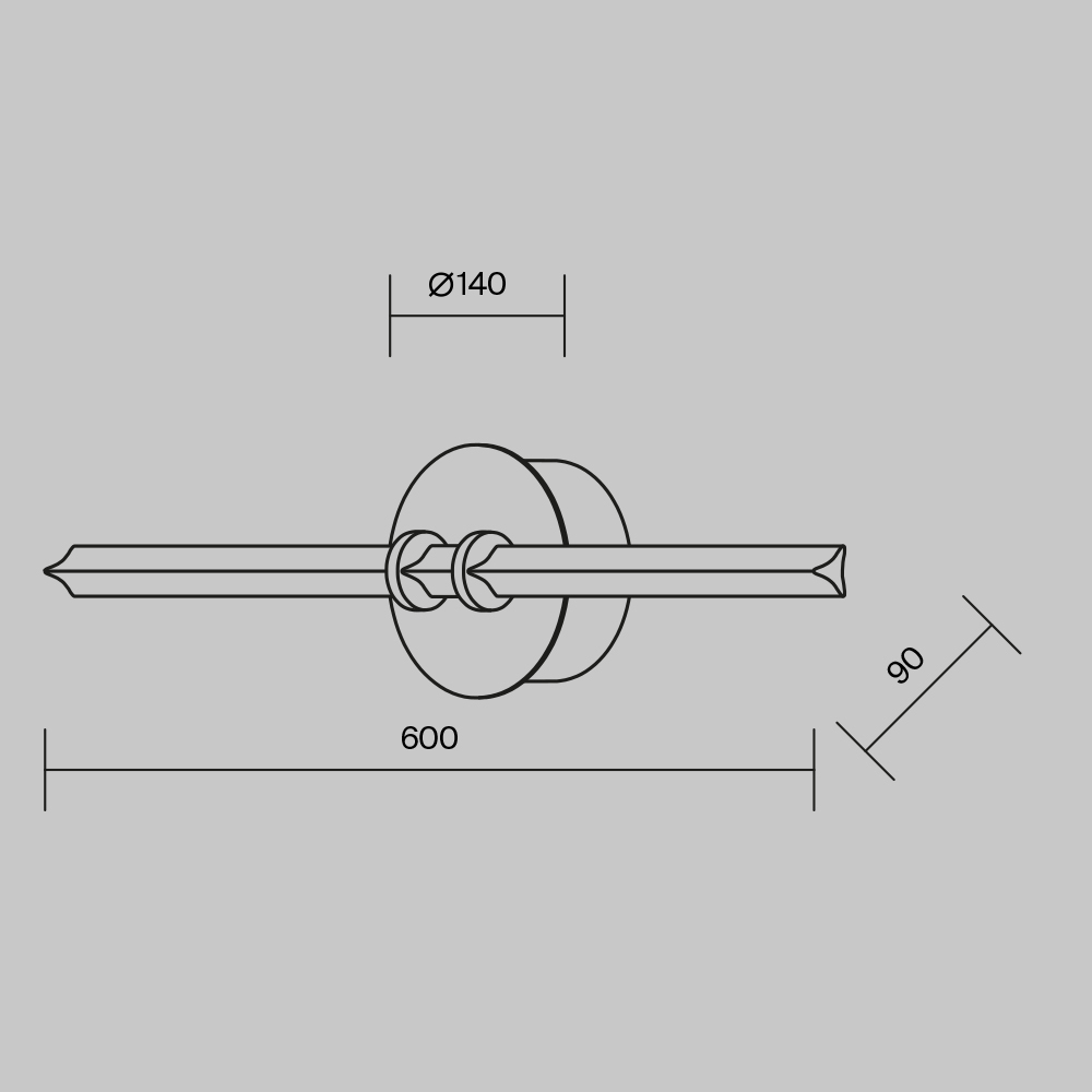 Настенный светильник Maytoni Plume MOD340WL-L10BS3K_MY