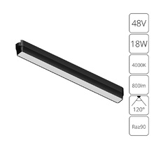 Трековый светильник Arte Lamp RAPID A6168PL-1BK