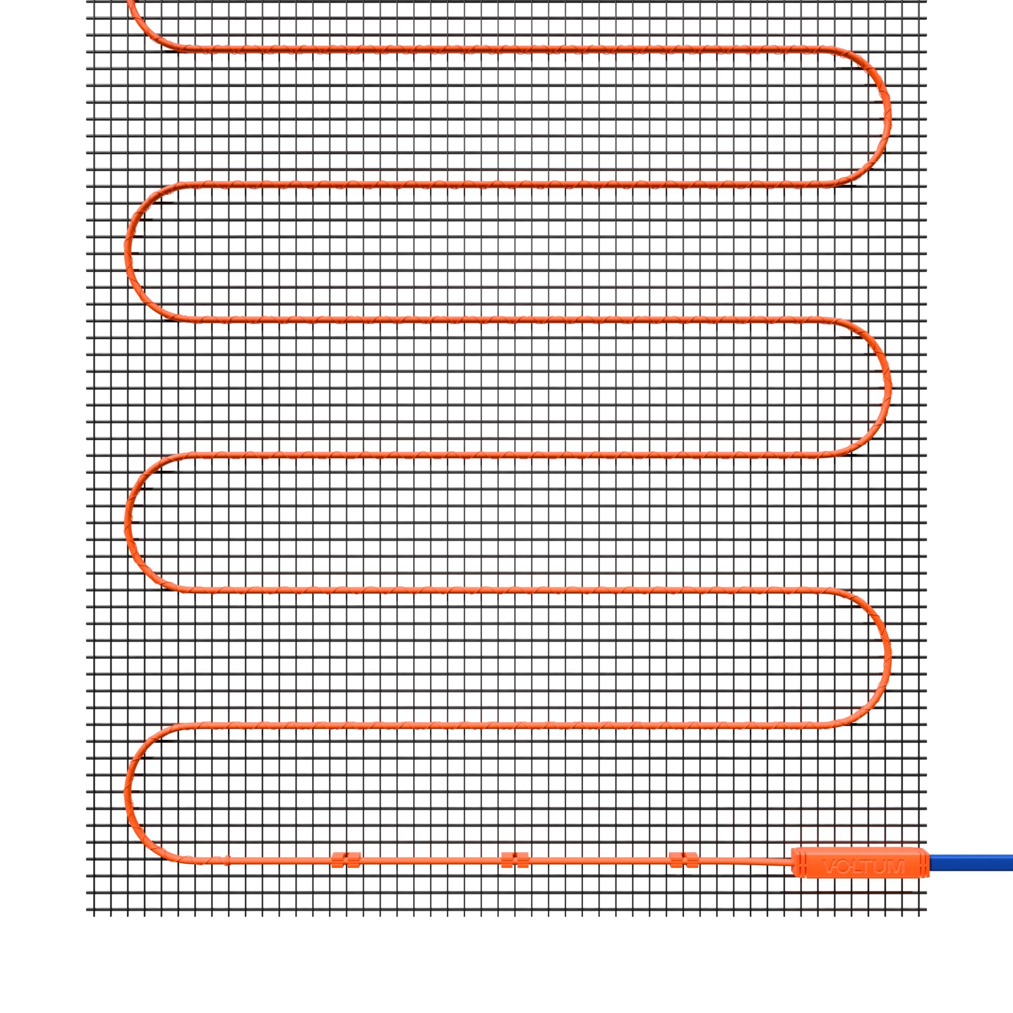 Нагревательный мат (теплый пол) 200W 6m Voltum VLT01-200-3.0