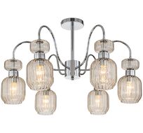 Потолочная люстра на штанге Escada 1141/6PL Chrome/Beige_ESC