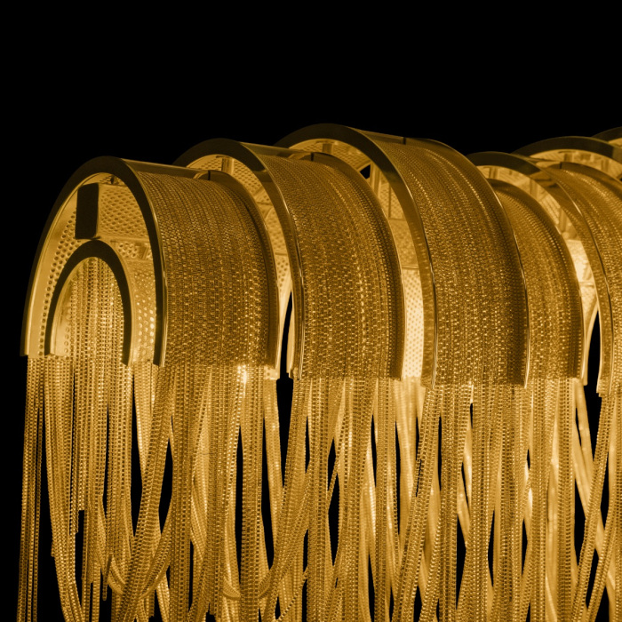 Подвесная люстра Loft IT Volver 10404/720L GD_LF