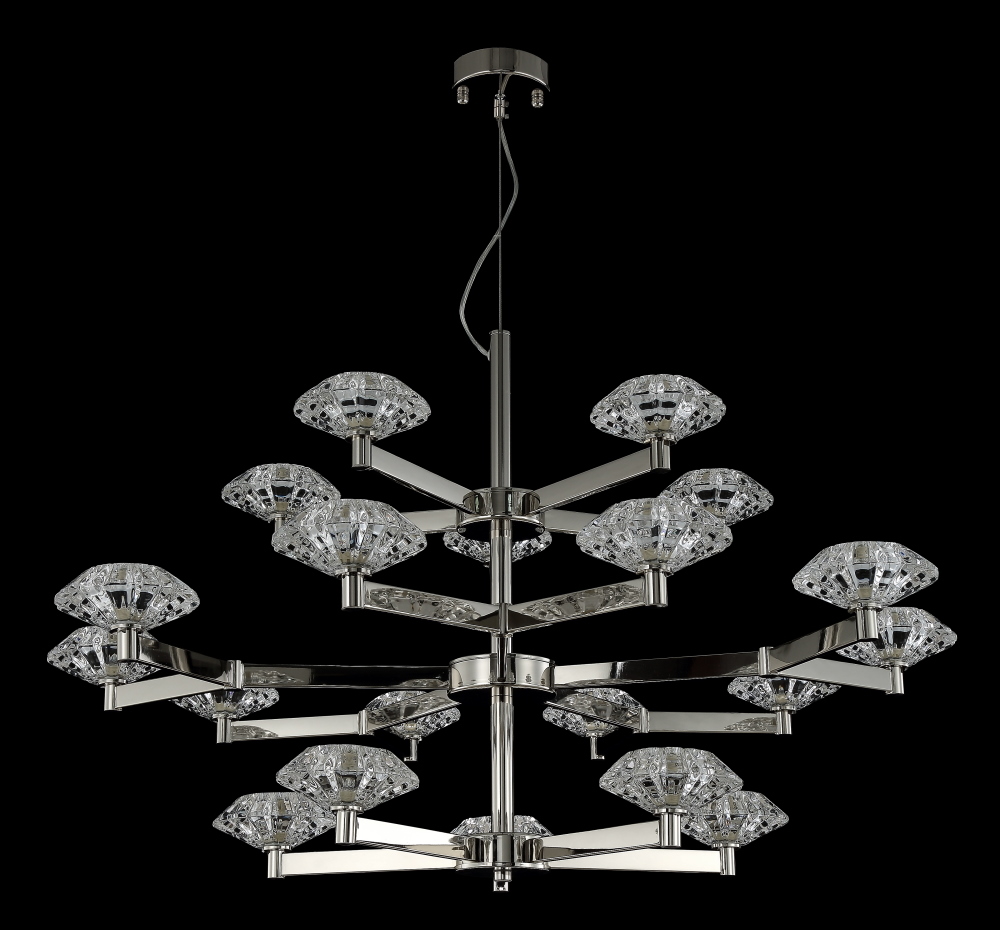 Подвесная люстра Crystallux REBECA REBECA SP5+10+5 NICKEL_CR