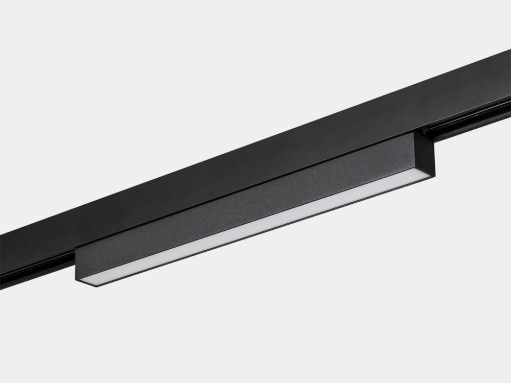 Трековый светильник LED магнитный линейный, черный, 6Вт, 48V, IP20 3000К Lumker SY-LINK-300-BL-6-WW_SW