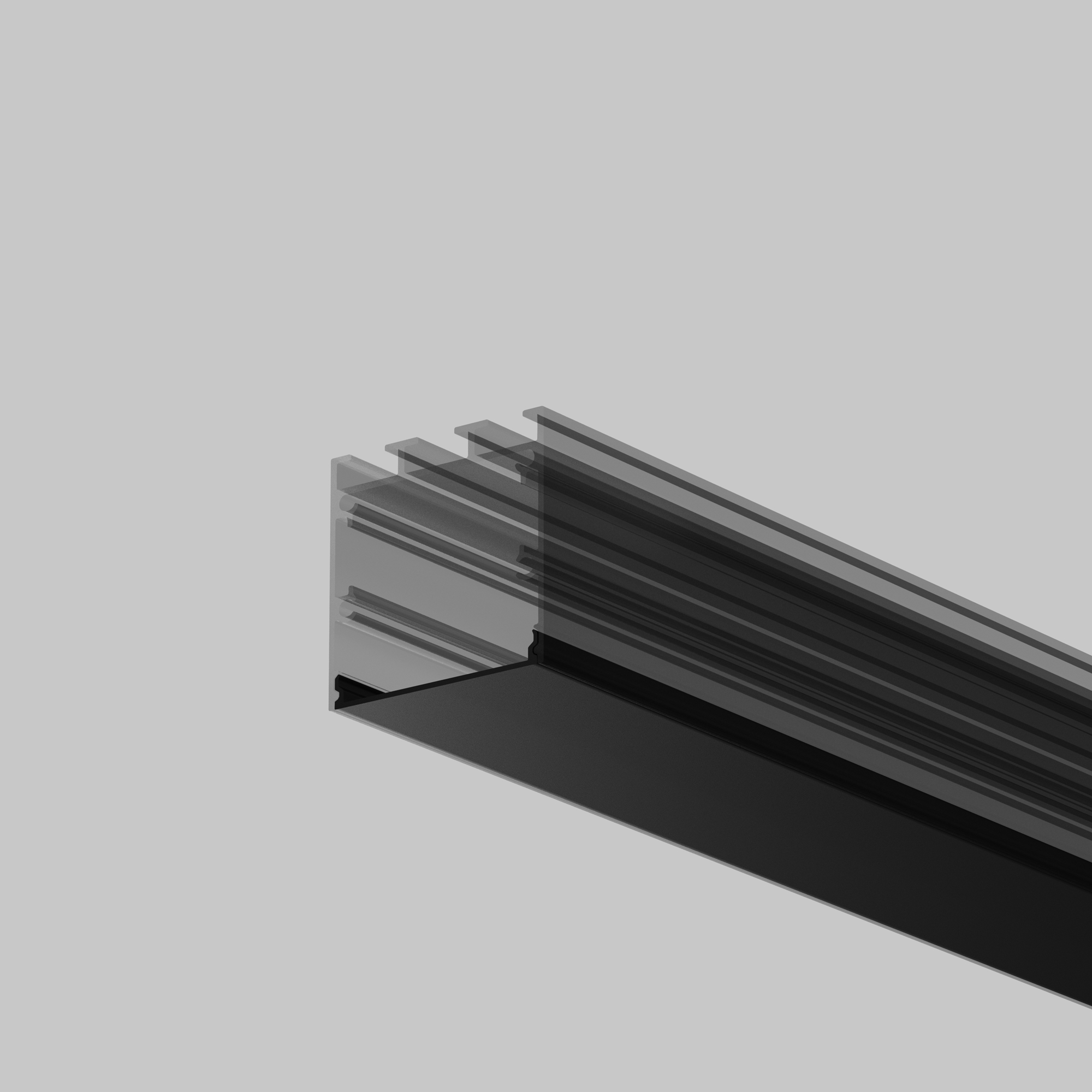 Рассеиватель для профиля 35?35 (Чёрный, 2 м), ALM-35-B-DF-2M 642040 Maytoni 642040_MY