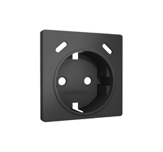 Лицевая панель ALFA для электрической розетки с/з со шторками 2USB C+C QUANT Ambrella Volt AP9105_AMB