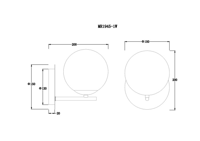 Бра MyFar Aerton MR1945-1W