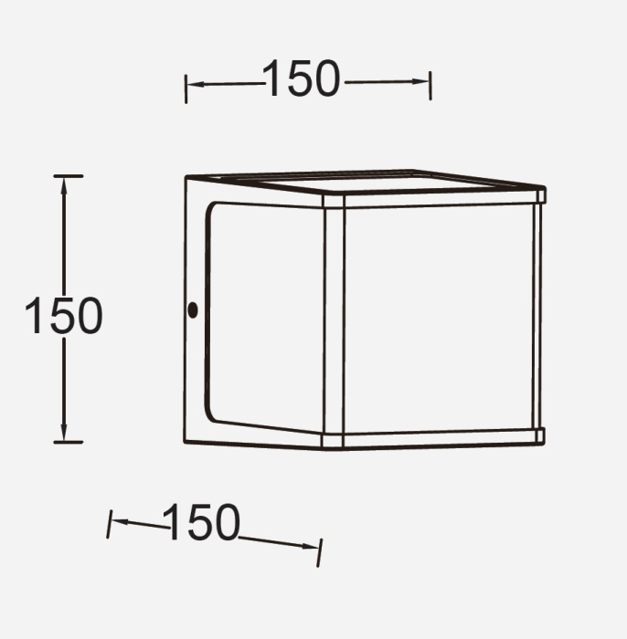 Настенный светильник уличный светодиодный IP54 Oasis Light W1050 Gr_OL