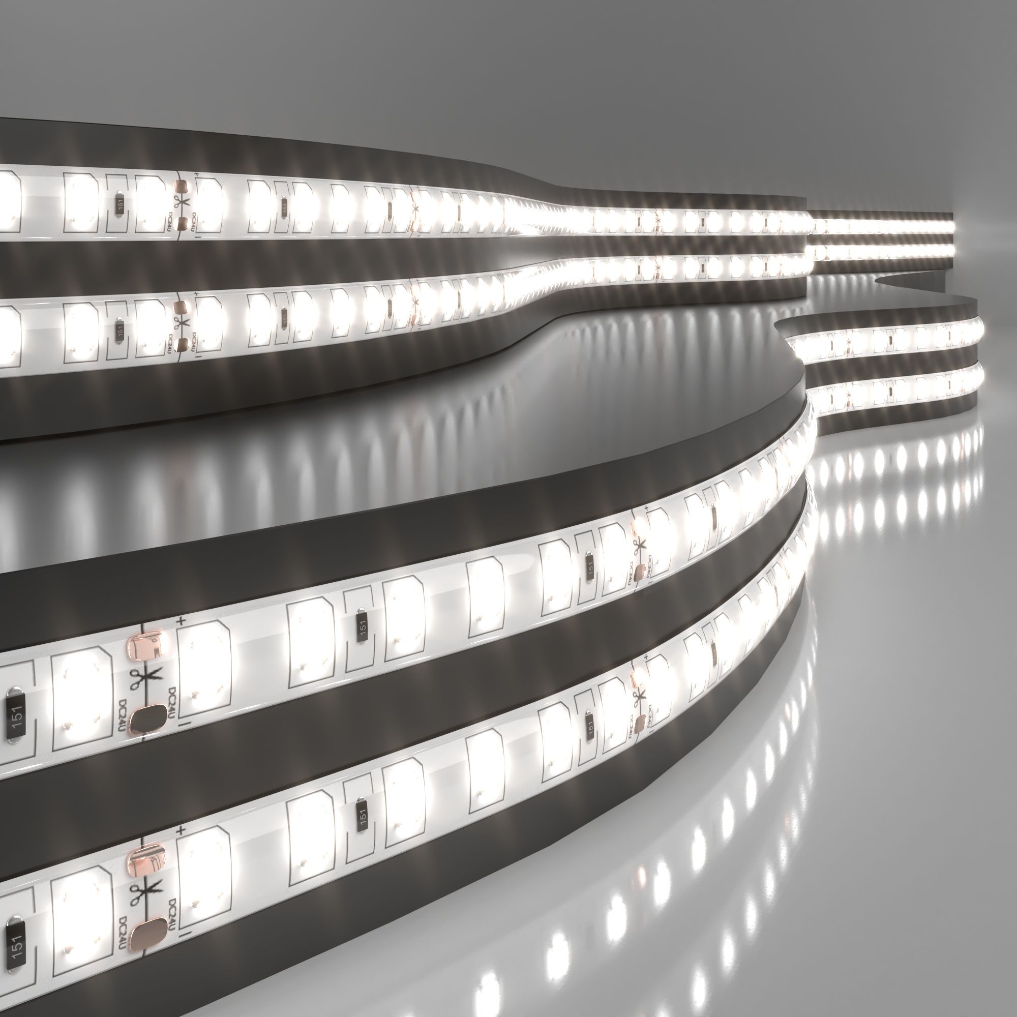 Лента светодиодная 24V 9,6W 120Led 2835 IP65 дневной белый, 5м a052963_ES