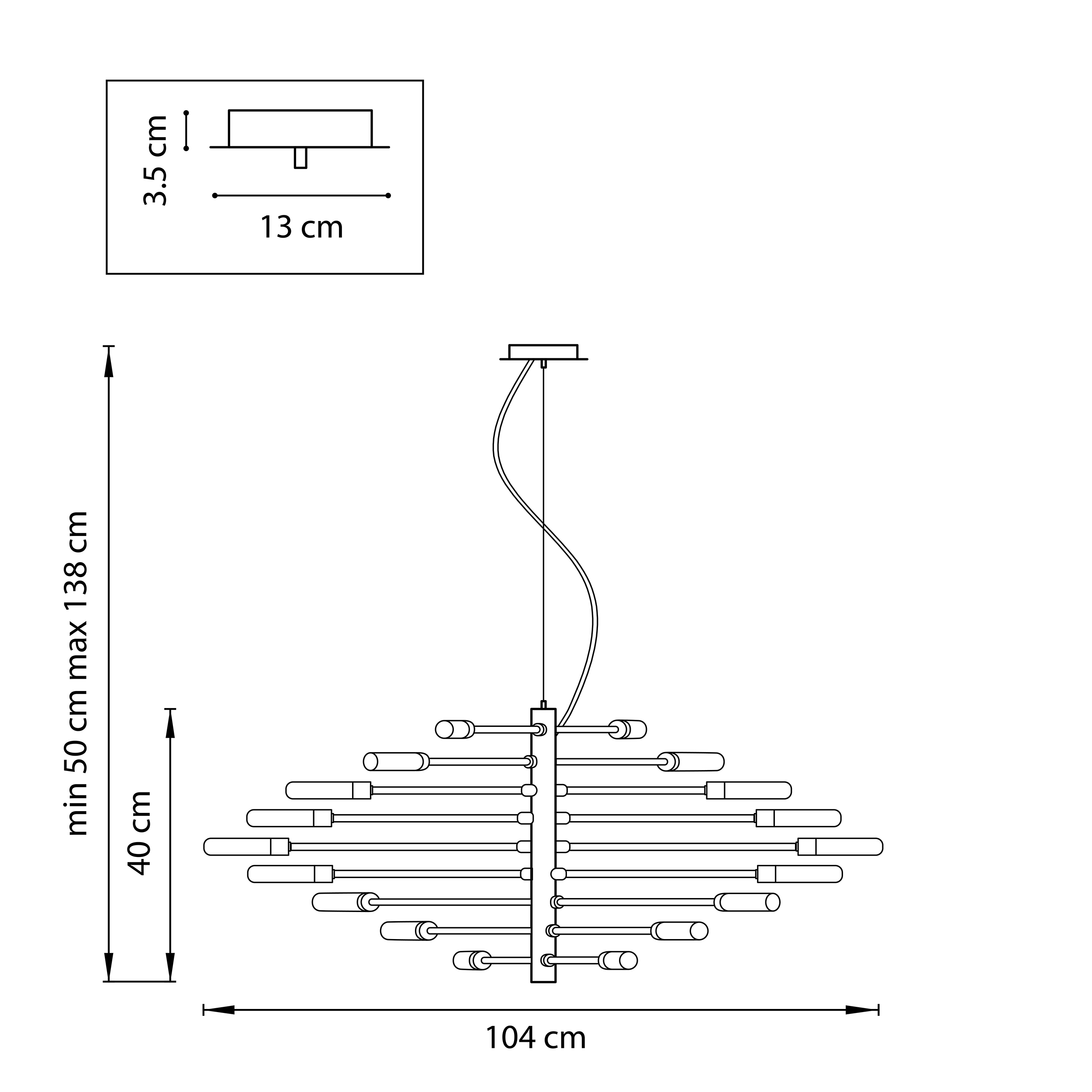 Подвесная люстра LightStar RAGNO 733187_LS